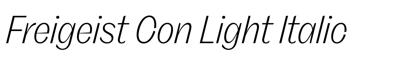 Freigeist Con Light Italic
